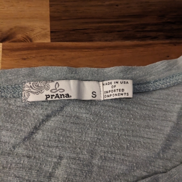 Prana slate blue long sleeve top - Picture 3 of 4